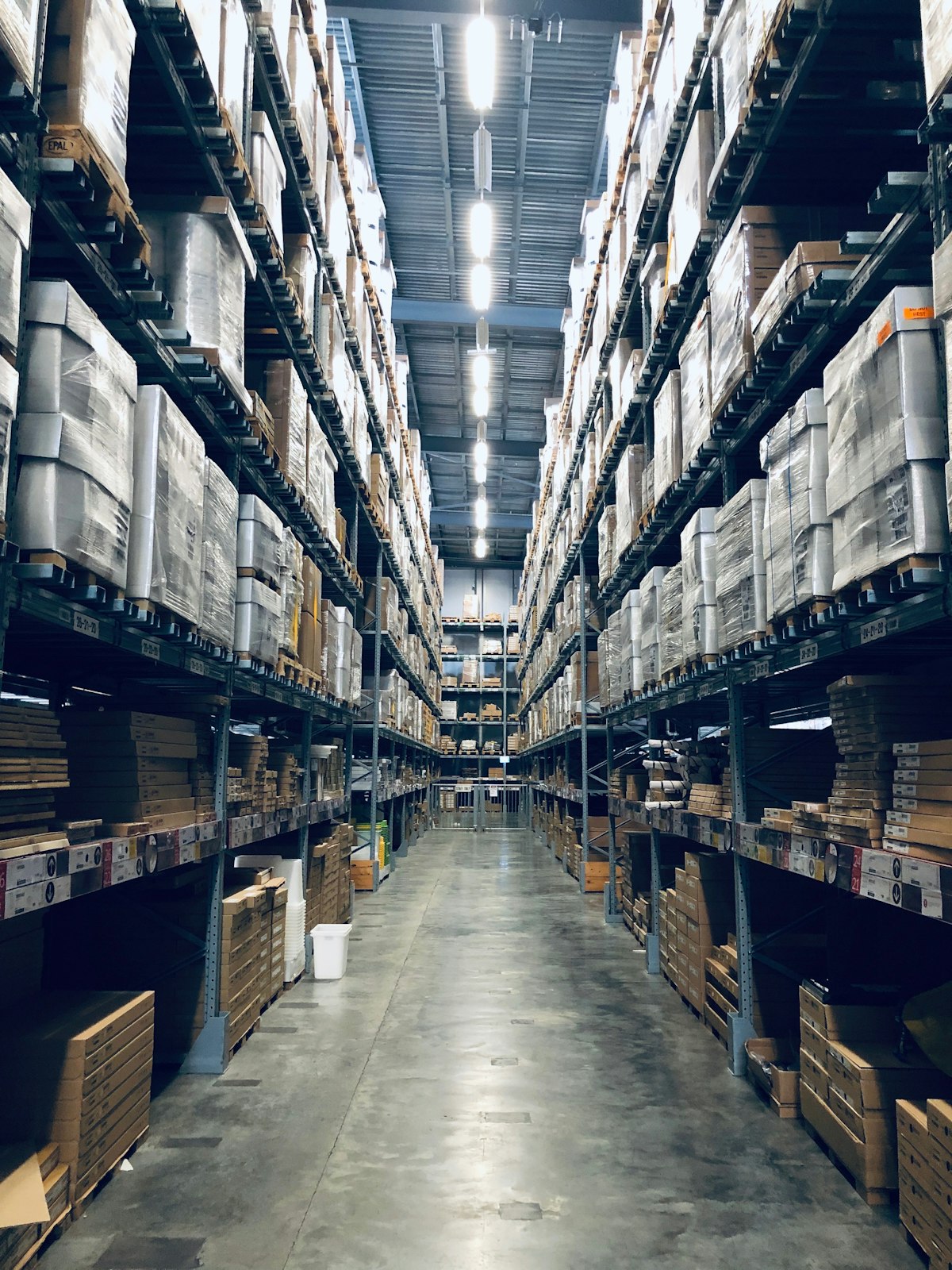 Retail inventory in a warehouse